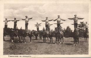 Russian soldiers exercising