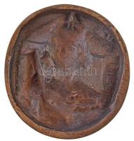 1998. "Déryné-díj - A magyar színház szolgálatáért" Br plakett. Szign.: Varga Tamás (108mm...