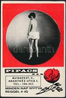 cca 1960-1970 A budapesti Pipacs Bár reklámnyomtatványa