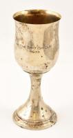 Ezüst (Ag.) kupa, jelzett (Bachruch), gravírozott felirattal The British Cup, m: 19 cm, nettó: 225 g