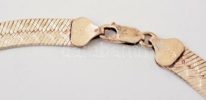 Ezüst (Ag.) nyaklánc, jelzett, h:43 cm, nettó: 28 g