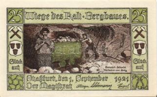 Német Birodalom/Weimari Köztársaság Stassfurt 1921. 25Pf (6X) 6klf, teljes sor T:I