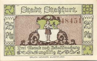 Német Birodalom/Weimari Köztársaság Stassfurt 1921. 25Pf (6X) 6klf, teljes sor T:I