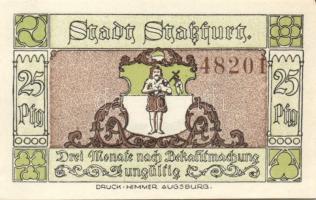 Német Birodalom/Weimari Köztársaság Stassfurt 1921. 25Pf (6X) 6klf, teljes sor T:I
