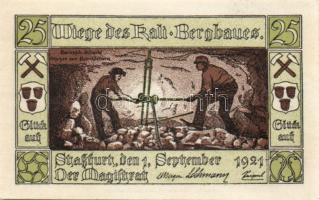 Német Birodalom/Weimari Köztársaság Stassfurt 1921. 25Pf (6X) 6klf, teljes sor T:I