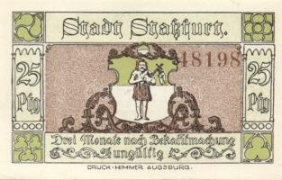 Német Birodalom/Weimari Köztársaság Stassfurt 1921. 25Pf (6X) 6klf, teljes sor T:I