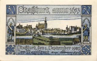 Német Birodalom/Weimari Köztársaság Stassfurt 1921. 50Pf (3X) 3klf, teljes sor T:I