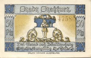 Német Birodalom/Weimari Köztársaság Stassfurt 1921. 50Pf (3X) 3klf, teljes sor T:I