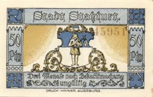 Német Birodalom/Weimari Köztársaság Stassfurt 1921. 50Pf (3X) 3klf, teljes sor T:I