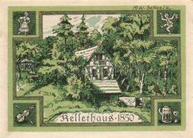 Német Birodalom/Weimari Köztársaság Rehmen 1921. 25Pf (2x) + 50Pf (4X) 6klf, teljes sor T:I