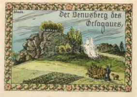 Német Birodalom/Weimari Köztársaság Rehmen 1921. 25Pf (2x) + 50Pf (4X) 6klf, teljes sor T:I