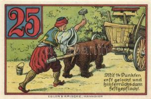 Német Birodalom/Weimari Köztársaság Rinteln 1920. 25Pf + 50Pf + 1M 3klf, teljes sor T:I