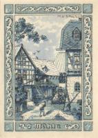 Német Birodalom/Weimari Köztársaság Rehmen 1921. 25Pf (2X)+ 50Pf (4X) 6klf, teljes sor T:I