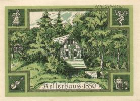 Német Birodalom/Weimari Köztársaság Rehmen 1921. 25Pf (2X)+ 50Pf (4X) 6klf, teljes sor T:I