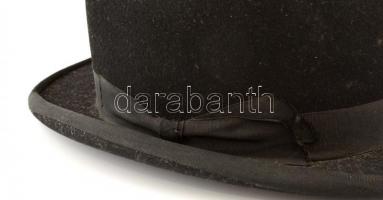 cca 1910-1940 Keménykalap, Bp., Scherer Antal kalaposmester munkája, 26x31x12 cm