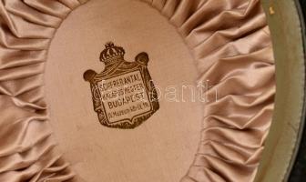 cca 1910-1940 Keménykalap, Bp., Scherer Antal kalaposmester munkája, 26x31x12 cm