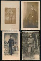 cca 1914-1950 Vegyes katonafotó tétel, 22 db, nagyrészt I. világháborús fotók (14 db), fotó, fotólap...