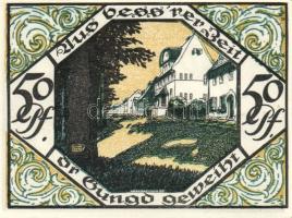 Német Birodalom/Weimari Köztársaság Scheibenberg 1921. 50Pf (6X) 6klf, teljes sor T:I