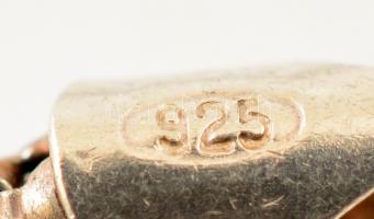 Ezüst(Ag) golyós lánc, jelzett, h: 44 cm, nettó: 4,3 g