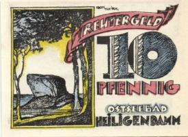 Német Birodalom/Weimari Köztársaság Heiligendamm 1922. 10Pf + 25Pf + 50Pf  3klf, teljes sor T:I