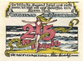 Német Birodalom/Weimari Köztársaság Heiligendamm 1922. 10Pf + 25Pf + 50Pf  3klf, teljes sor T:I