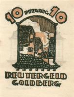 Német Birodalom/Weimari Köztársaság Goldberg 1922. 10Pf + 25Pf + 50Pf  3klf, teljes sor T:I