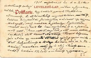 1918 Ruttka, Vrutky; Új vasútállomás. Moskóczi Ferencné kiadása / new railway station. Art Nouveau