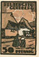 Német Birodalom/Weimari Köztársaság Goldberg 1922. 10Pf + 25Pf + 50Pf  3klf, teljes sor T:I