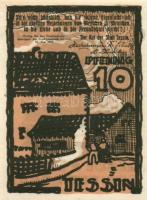 Német Birodalom/Weimari Köztársaság Tessin 1922. 10Pf + 25Pf + 50Pf  3klf, teljes sor T:I