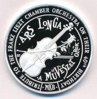 Lebó Ferenc (1960-) 2003. "MKB - Liszt Ferenc Kamarazenekar" Ag emlékérem dísztokban, isme...