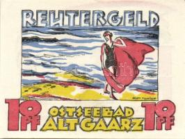 Német Birodalom/Weimari Köztársaság Alt-Gaarz 1922. 10Pf + 25Pf + 50Pf  3klf, teljes sor T:I-