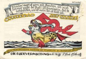 Német Birodalom/Weimari Köztársaság Alt-Gaarz 1922. 10Pf + 25Pf + 50Pf  3klf, teljes sor T:I-