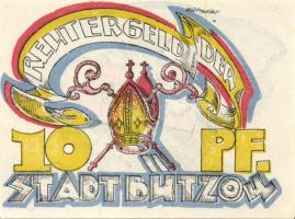 Német Birodalom/Weimari Köztársaság Bützow 1922. 10Pf + 25Pf + 50Pf  3klf, teljes sor T:I