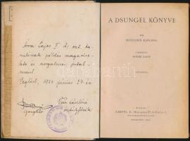Rudyard Kipling: A dzsungel könyve. Fordította: Mikes Lajos. Bp.,1923, Lampel R. (Wodianer F. és  Fi...
