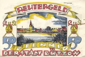 Német Birodalom/Weimari Köztársaság Bützow 1922. 10Pf + 25Pf + 50Pf  3klf, teljes sor T:I