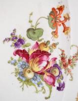 Victoria nagy tál, matricás, jelzett, kopott, 37×26 cm