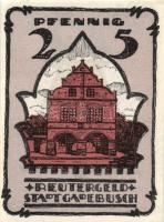 Német Birodalom/Weimari Köztársaság Gadebusch 1922. 10Pf + 25Pf + 50Pf  3klf, teljes sor T:I