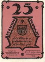 Német Birodalom/Weimari Köztársaság Gadebusch 1922. 10Pf + 25Pf + 50Pf  3klf, teljes sor T:I