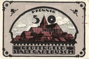 Német Birodalom/Weimari Köztársaság Gadebusch 1922. 10Pf + 25Pf + 50Pf  3klf, teljes sor T:I