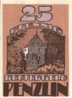 Német Birodalom/Weimari Köztársaság Penzlin 1922. 10Pf + 25Pf + 50Pf  3klf, teljes sor T:I