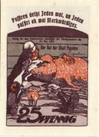 Német Birodalom/Weimari Köztársaság/ Parchim 1922. 10Pf, 25Pf, 50Pf 3klf teljes sor T:I