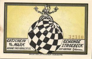 Német Birodalom/Weimari Köztársaság Stroebeck 1921. 1/2M (6x) 6klf  teljes sor T:I