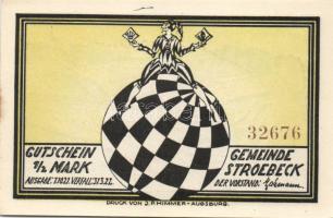 Német Birodalom/Weimari Köztársaság Stroebeck 1921. 1/2M (6x) 6klf  teljes sor T:I