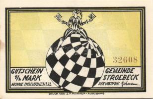 Német Birodalom/Weimari Köztársaság Stroebeck 1921. 1/2M (6x) 6klf  teljes sor T:I