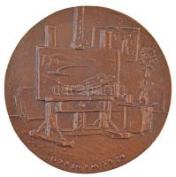Borsos Miklós (1906-1990) 1954. "Szőnyi István" Br plakett (97mm) T:2