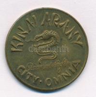 ~1936. "Gary Cooper - Kínai Arany" Cu reklám érem (34mm) T:2