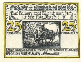 Német Birodalom/Weimari Köztársaság/ Neubukow 1922. 10Pf, 25Pf, 50Pf 3klf teljes sor T:I