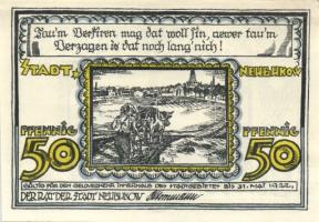 Német Birodalom/Weimari Köztársaság/ Neubukow 1922. 10Pf, 25Pf, 50Pf 3klf teljes sor T:I