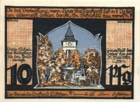 Német Birodalom/Weimari Köztársaság/ Lübtheen 1922. 10Pf, 25Pf, 50Pf 3klf teljes sor T:I