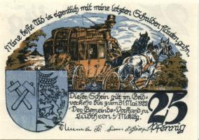 Német Birodalom/Weimari Köztársaság/ Lübtheen 1922. 10Pf, 25Pf, 50Pf 3klf teljes sor T:I